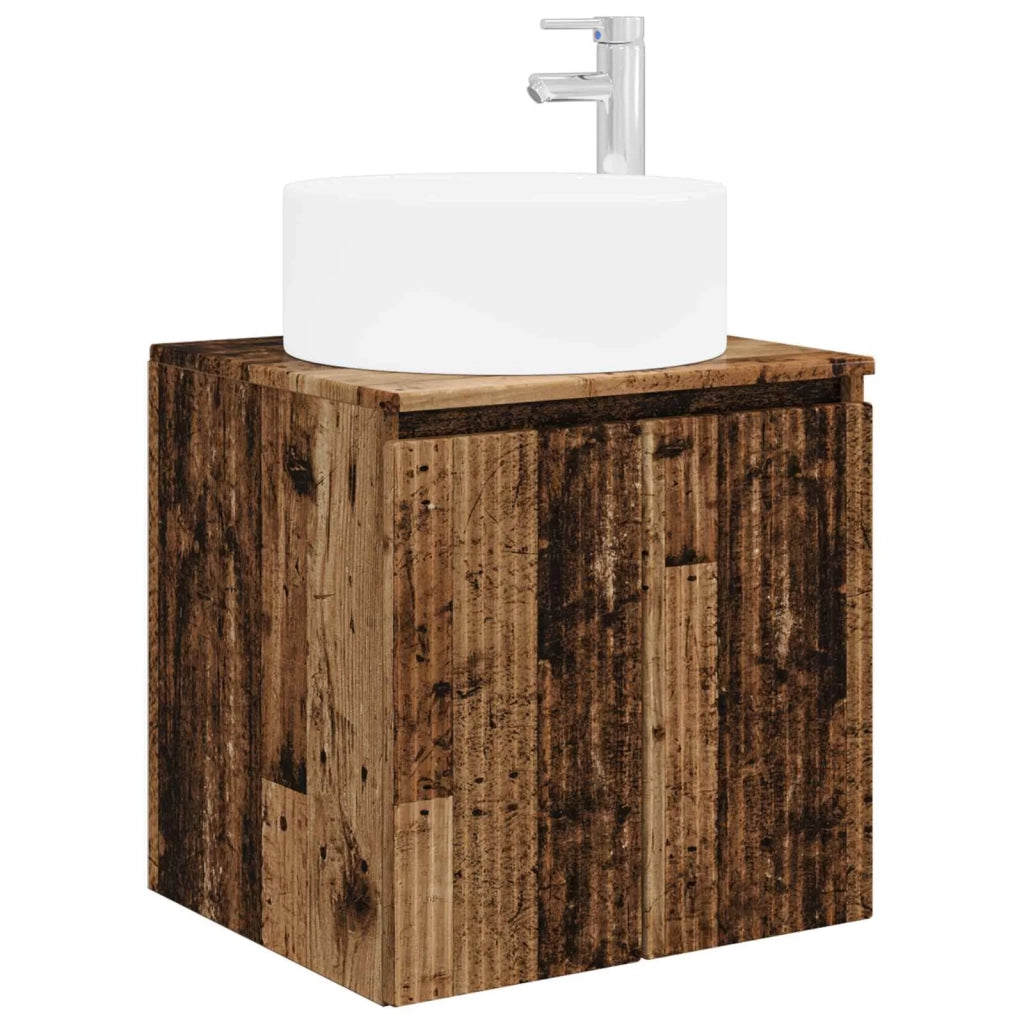 Set di Armadi da Bagno 4 pz Legno antico Legno ingegnerizzato 3406589