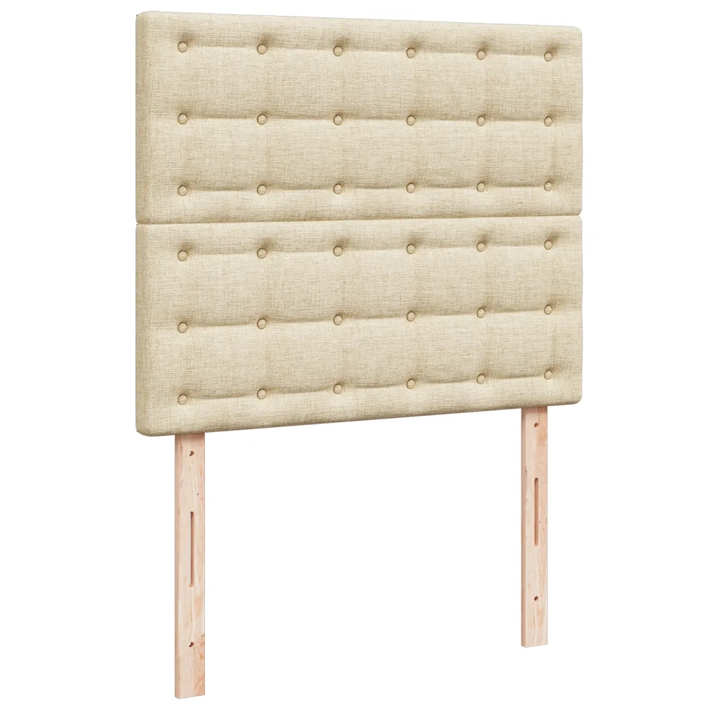 Giroletto a Molle con Materasso Crema 120x200 cm in Tessuto 3290474