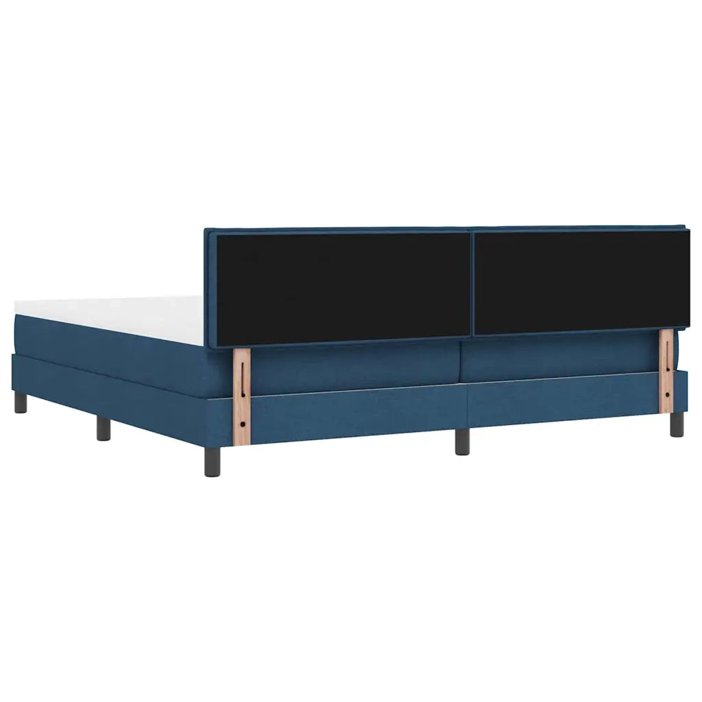 Letto a molle con materasso con led Blu 200 x 200 cm Tessuto 3342162