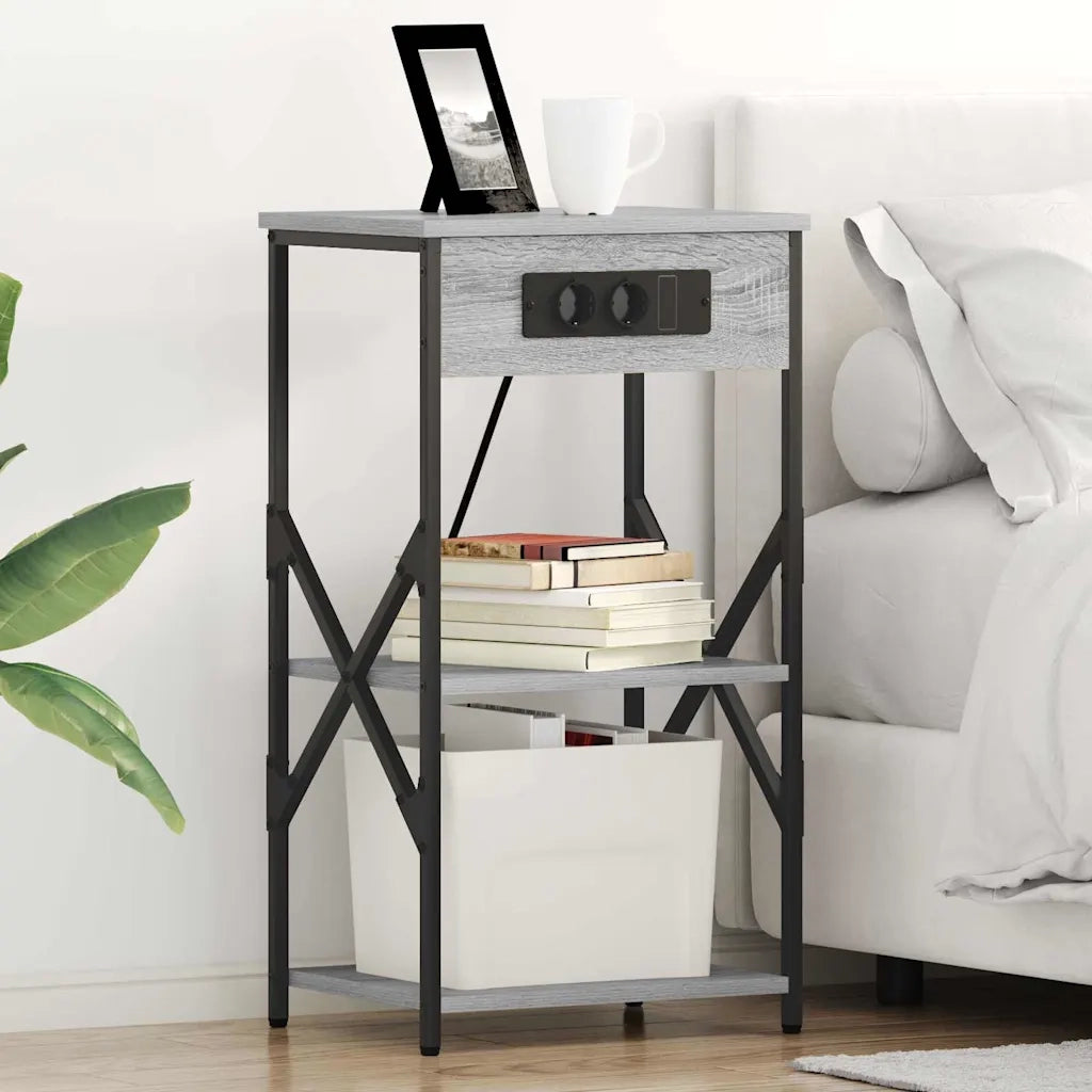 Armadio da Notte 2 pcs Grigio Sonoma 41 x 31 x 76 cm 859532