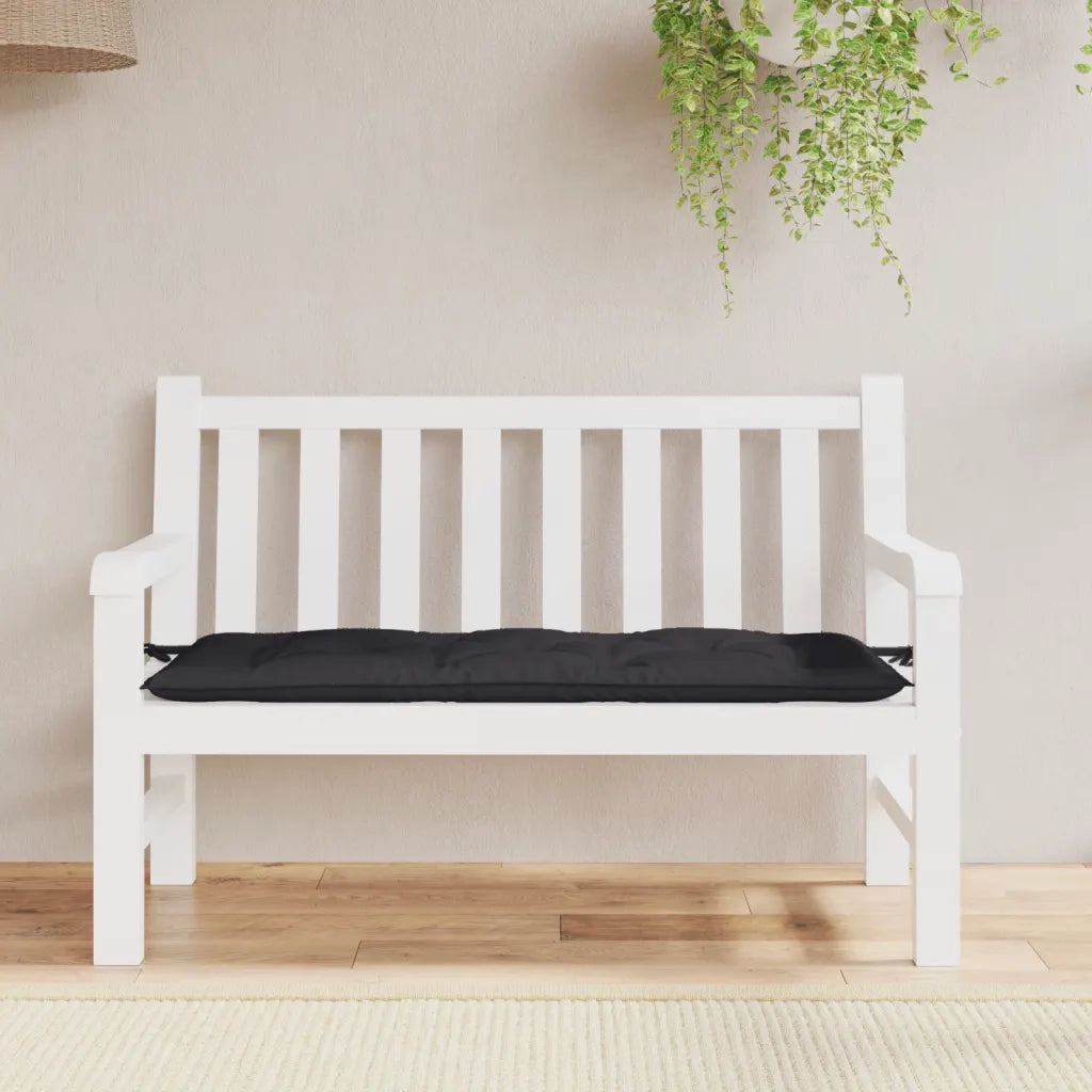 Cuscino per Panca Nero 120x50x7 cm in Tessuto Oxford 361590
