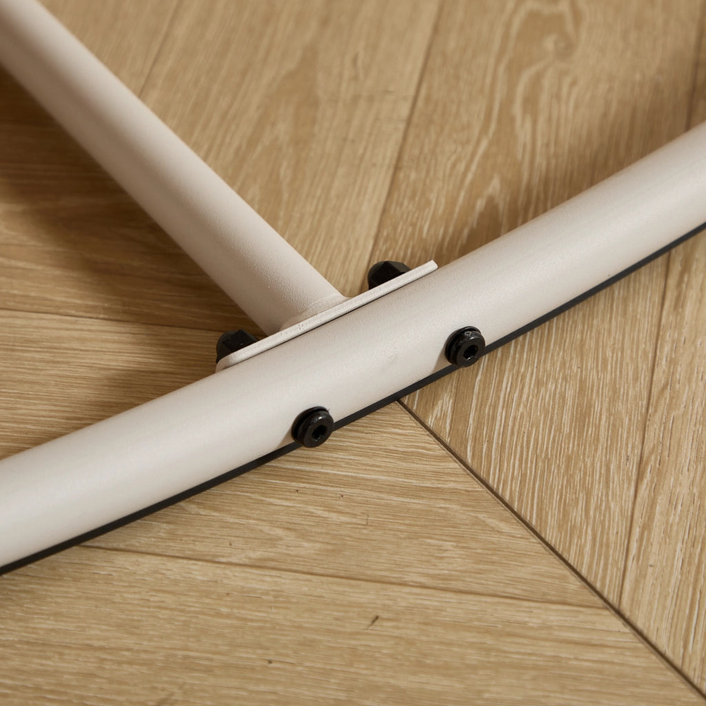 Poltrona Dondolo con Cuscino ¨C MINIMAL ¨C Beige, Tessuto