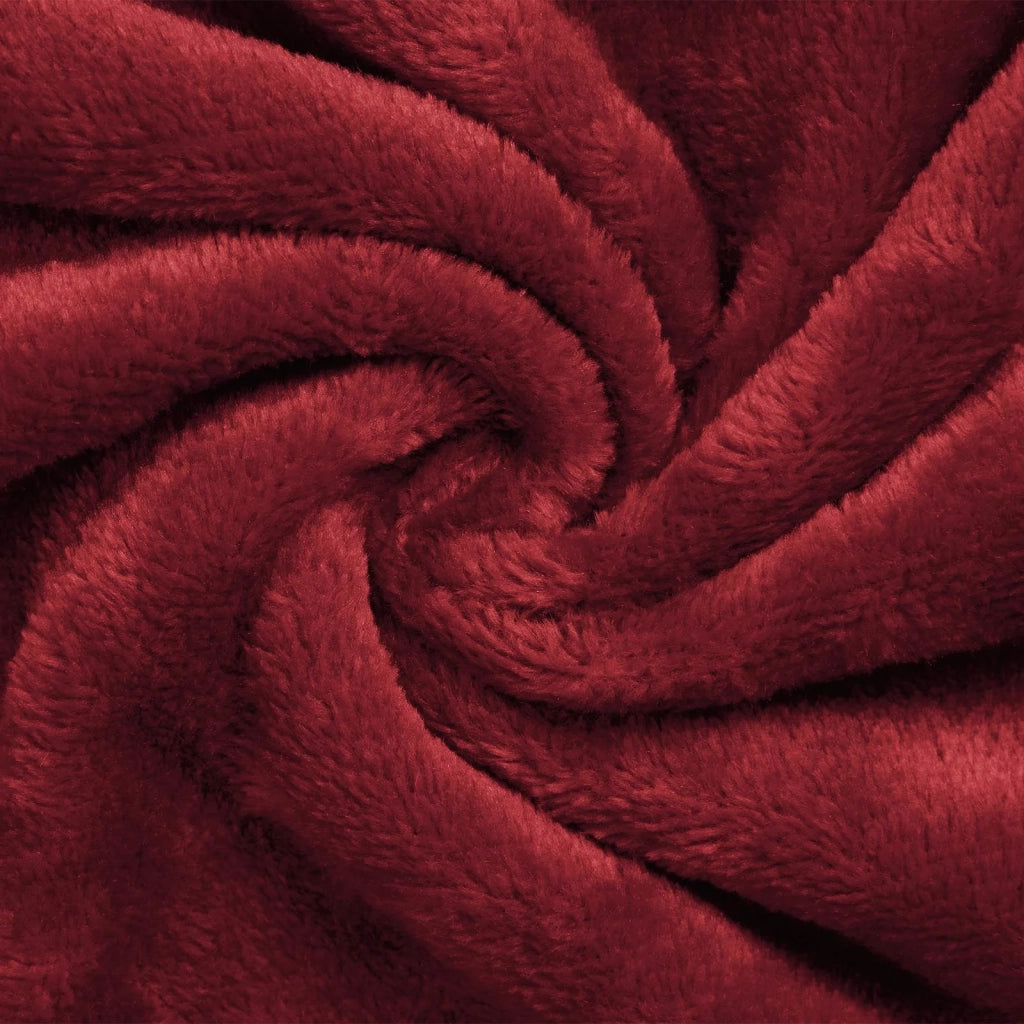 Accappatoio con Cappuccio Rosso Bordeaux l Flanella CFW3510499