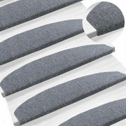 Tappetini per scale autoadesivi 15 pz | Gradini per Scale Grigio Chiaro