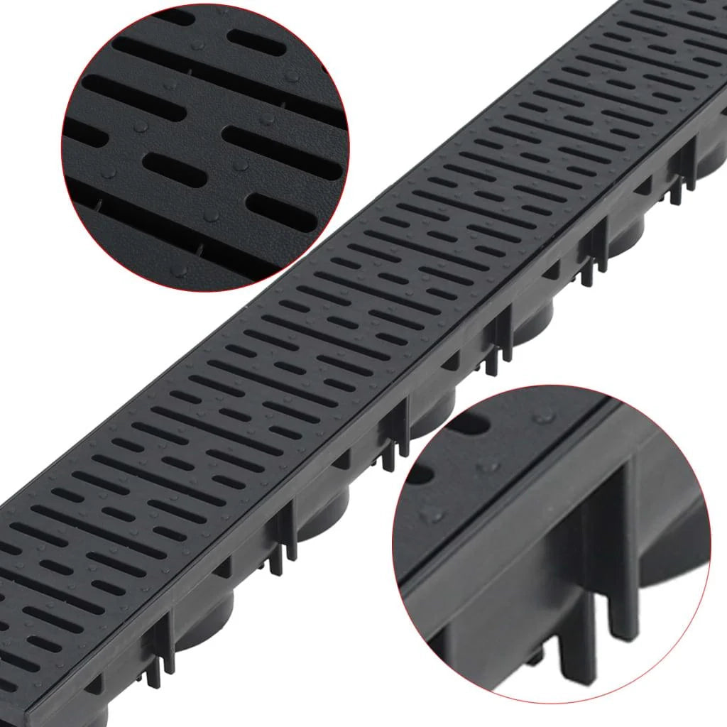 Canalette di drenaggio in plastica da 6 pezzi lunghe 6 m 02_0002990