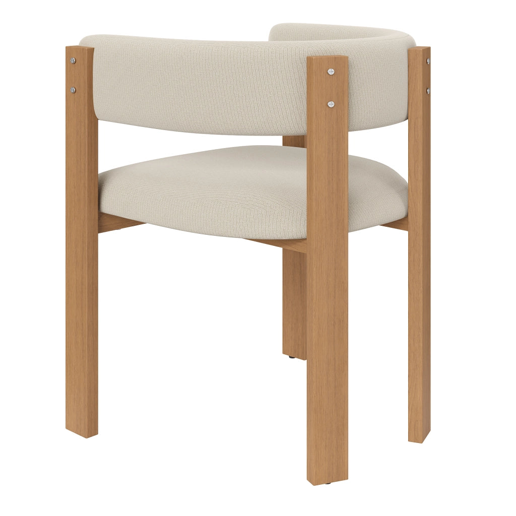 Sedie da Pranzo Imbottite Set 6 Pezzi ¨C Xylo ¨C Gambe in Metallo, Seduta in Tessuto