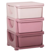 Cassettiera 6 Cassetti per Bambini ¨C Minimal ¨C Rosa 37x37x56.5 cm