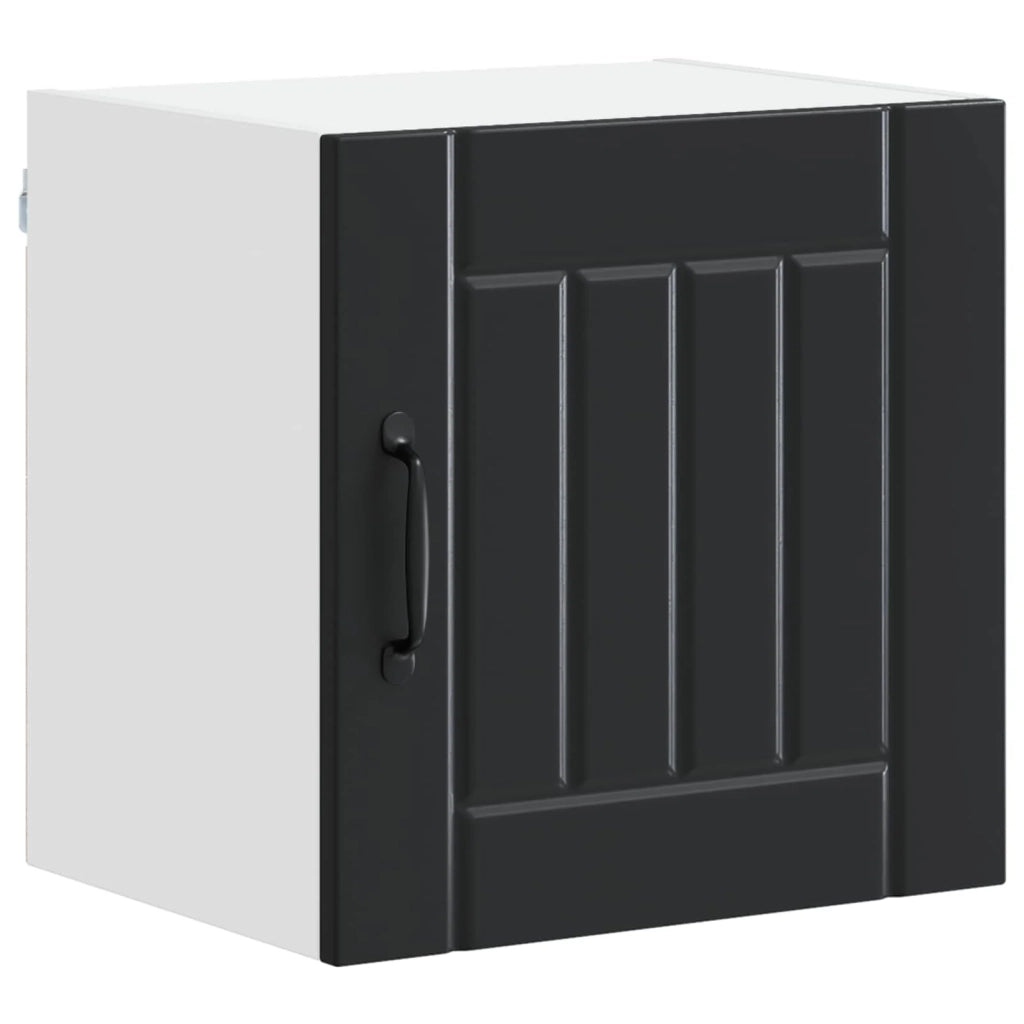 Armadio da cucina moderno pratico portaoggetti 40 x 31 x 40 cm in legno multistrato nero 02_0053905