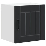Armadio da cucina moderno pratico portaoggetti 40 x 31 x 40 cm in legno multistrato nero 02_0053905