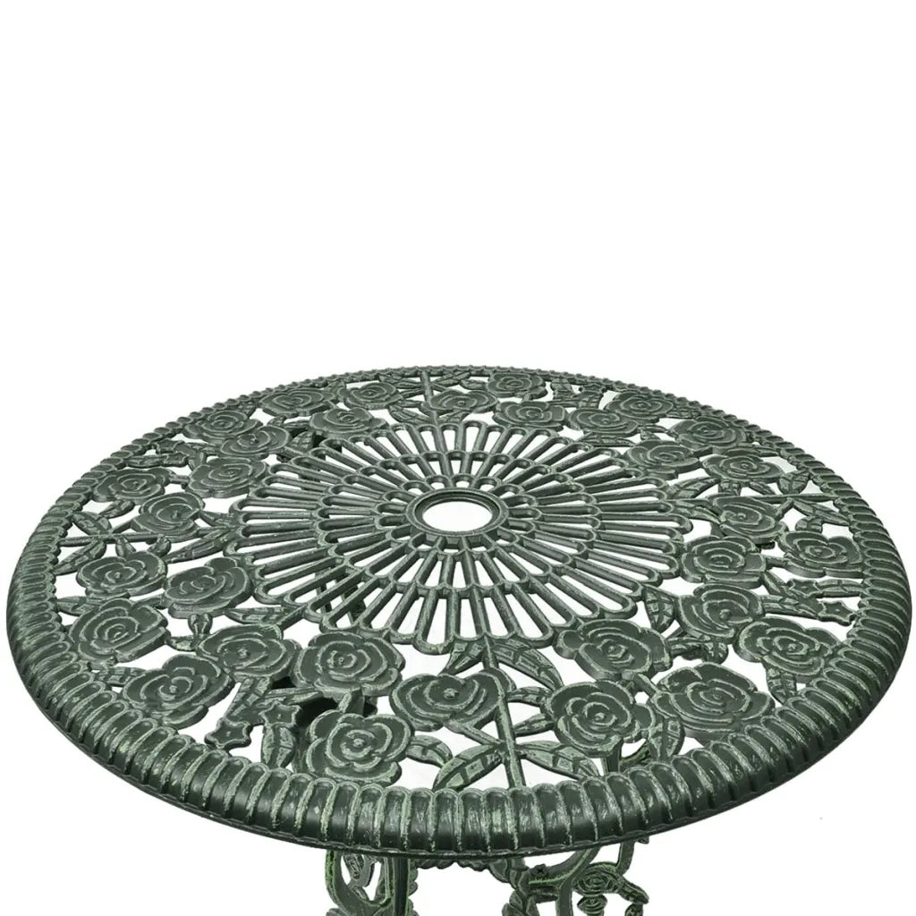 Set da Bistrot 3 pz in Alluminio Pressofuso Verde 42164