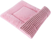 Cuscino per Cani Matrimoniale morbido e caldo Cuscino per Cani lavabile Cuscino per Cani da abbracciare Cuscino per Cani da rovesciare PS085 (90x70 cm, Rosa)