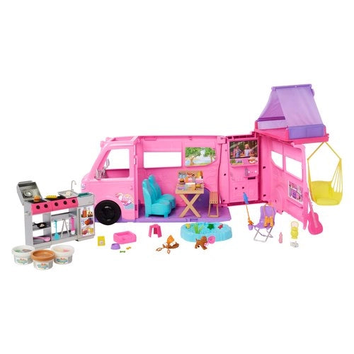 Playset bambola mattel hrj78 barbie camper dei sogni con accessori ros