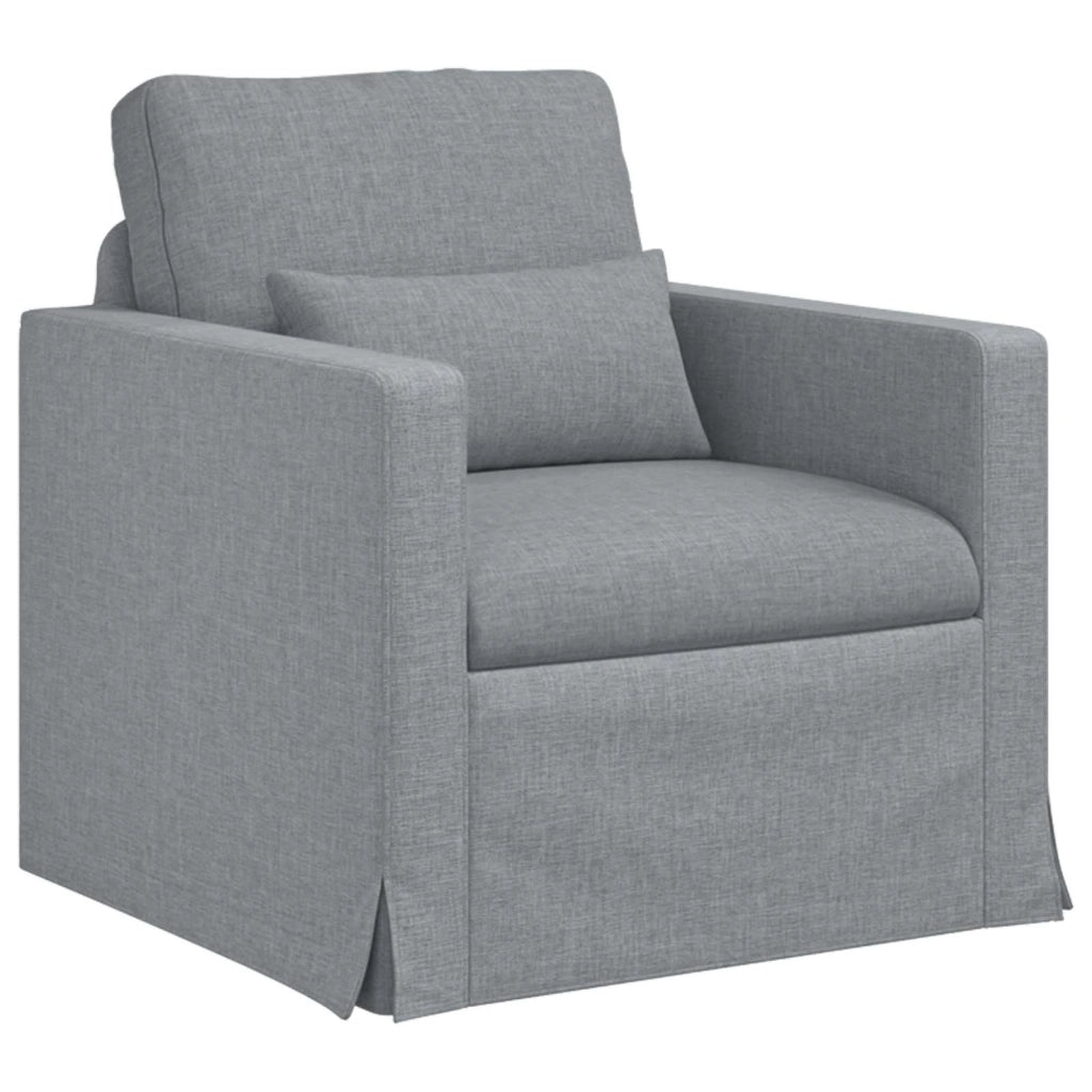 Set di divani 2 pcs Grigio chiaro 158 x 78 x 80 cm Tessuto 3407537