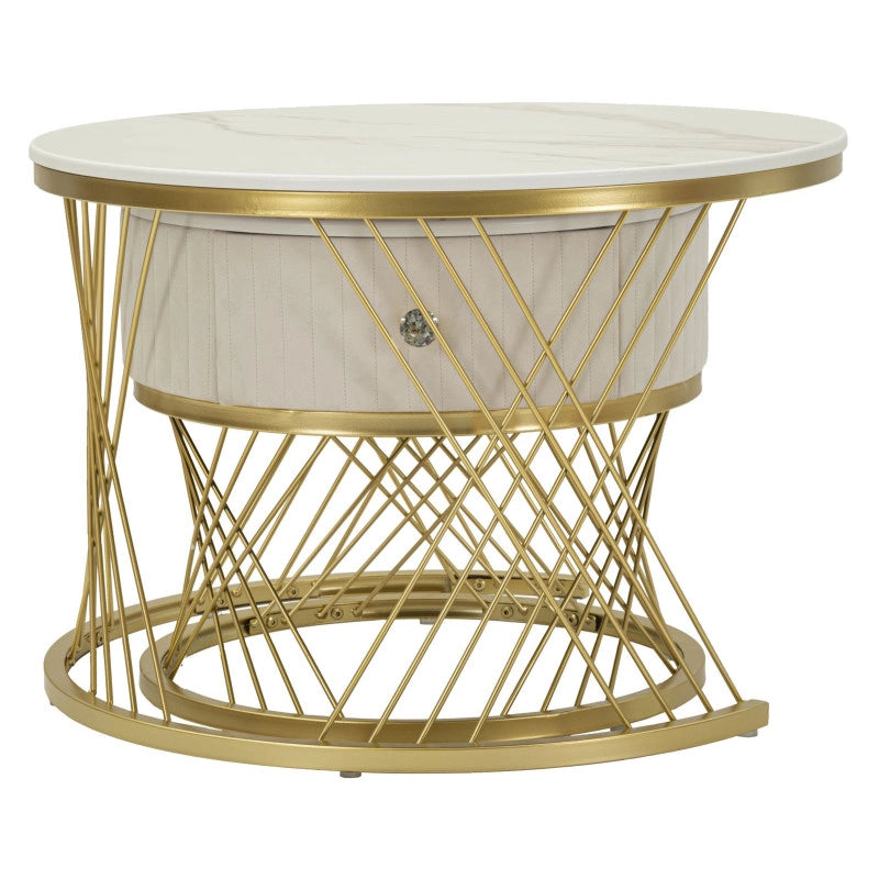 Tavoli Da Caffe' Votix Coppia cm ø 70x48-50x43,5