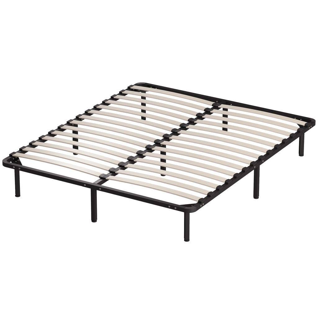 Letto matrimoniale contenitore ¨C Xylo ¨C legno massello nero con rete a doghe 160x190 cm