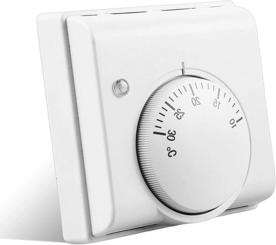 Termostato per camera riscaldamento pavimento - meccanico - 220 V - con segnalazione lampeggiante - digitale