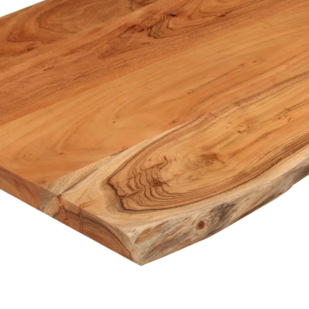 Dessus de table 80x40x2,5 cm rectangulaire bois massif acacia