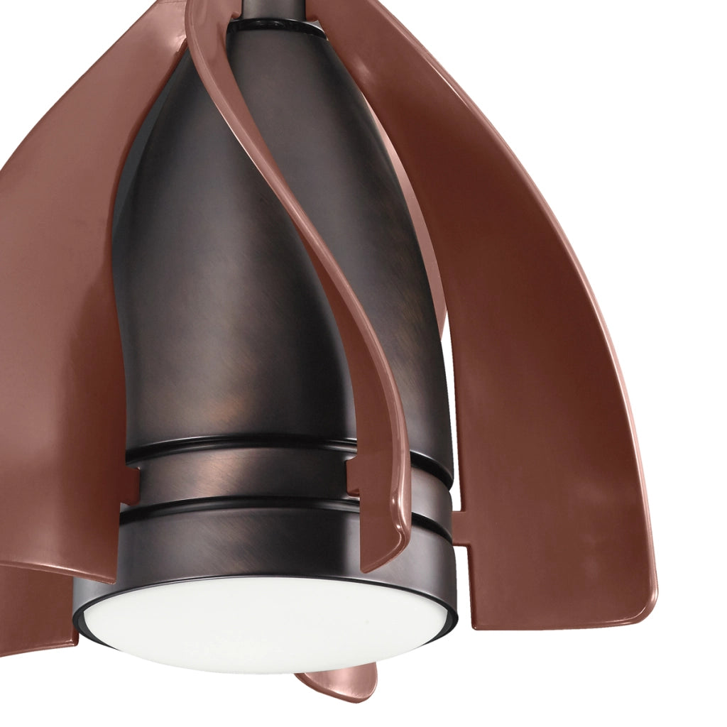 Ventilatore plafoniera LED 10W 38cm bronzo Terna Kichler