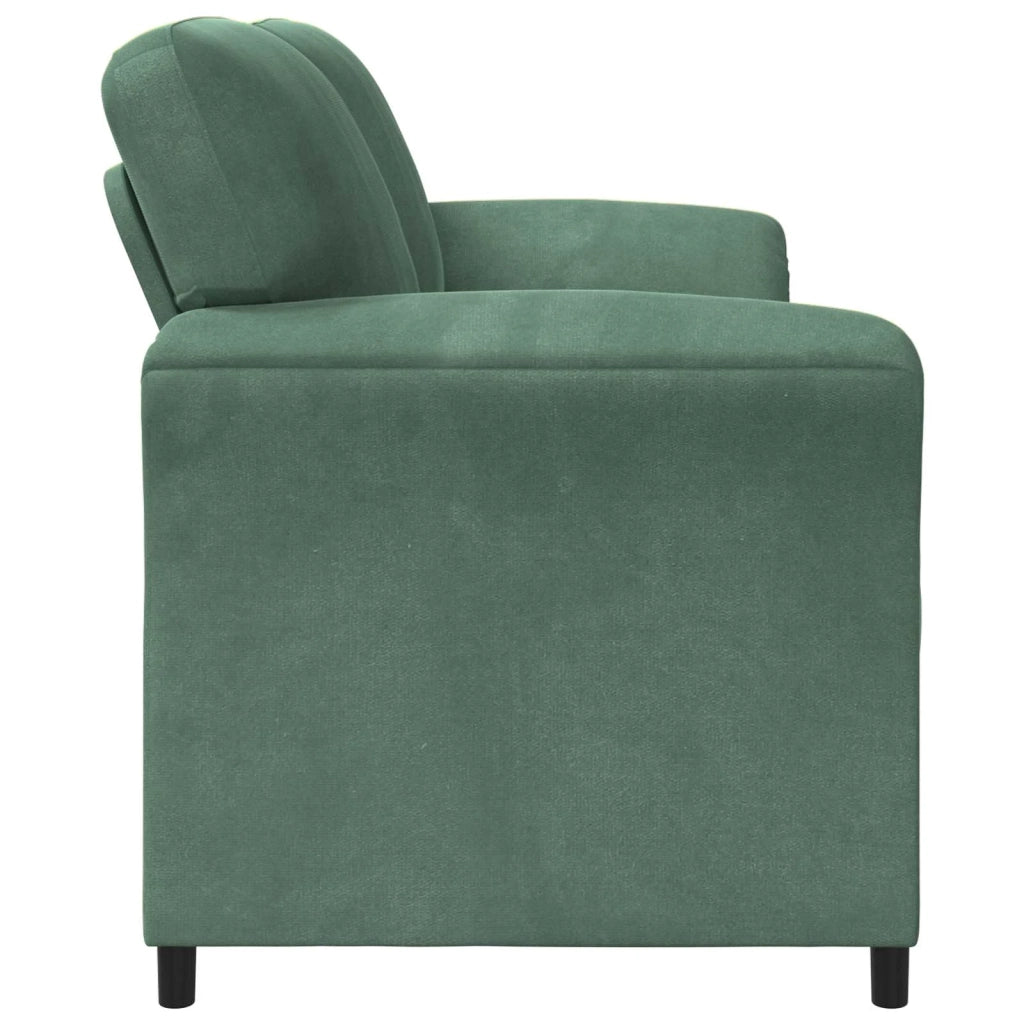 Divano | Divano da soggiorno | Sofa a 2 Posti Verde Mare 138 x 83 x 95 cm Velluto