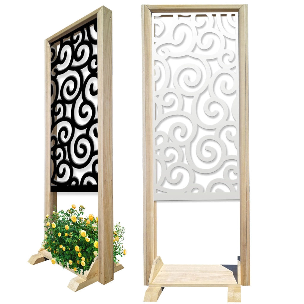 GHIRIGORI - Separè  - Paravento modulabile - 70x190cm - in Legno e PVC Colore: bianco