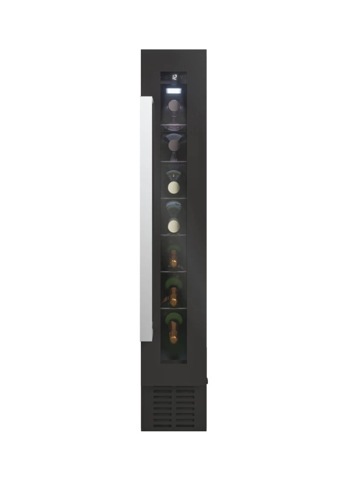 Cantinetta Vino a Incasso Candy CCVB 15/1 Classe G 7 bottiglie (A86,5xL145xP47,5) Nero
