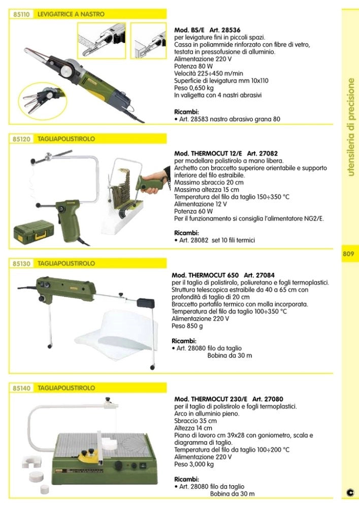 1pz proxxon 27082 taglia polistirolo cod:ferx.949