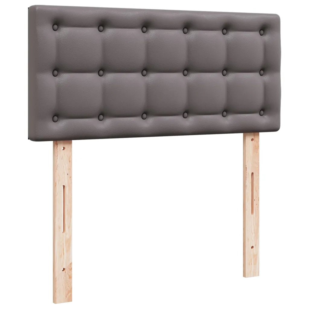 Giroletto a Molle con Materasso Grgio 90x200 cm in Similpelle 3288406