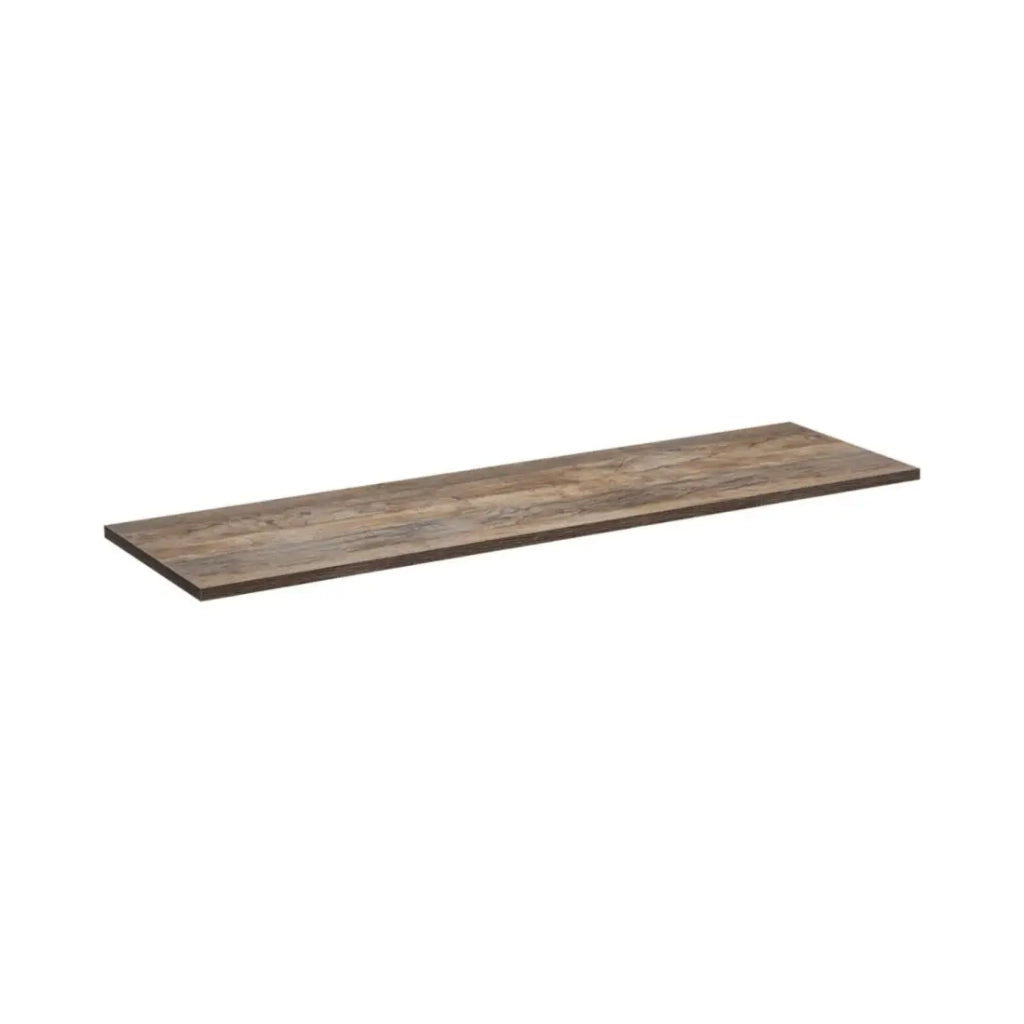Piano lavabo VANTA rovere scuro 120 cm – Mensola da bagno