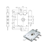 Serratura Sic.Triplice Dx Cilindro E63 32Y Atra
