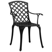 Set da Bistrot 3 pz in Alluminio Pressofuso Nero 315592