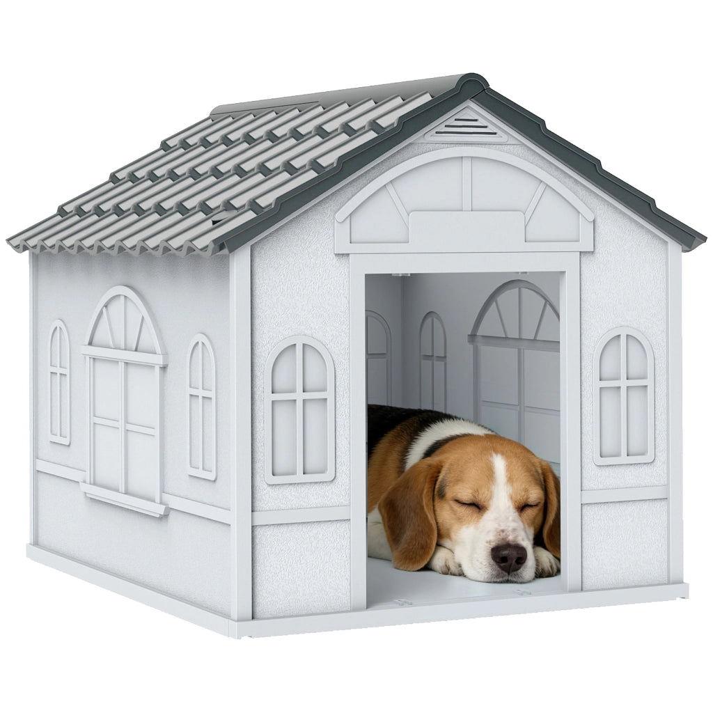 Cuccia per Cani ¨C Xylo ¨C Grigio e Bianco 65x75,7x63 cm