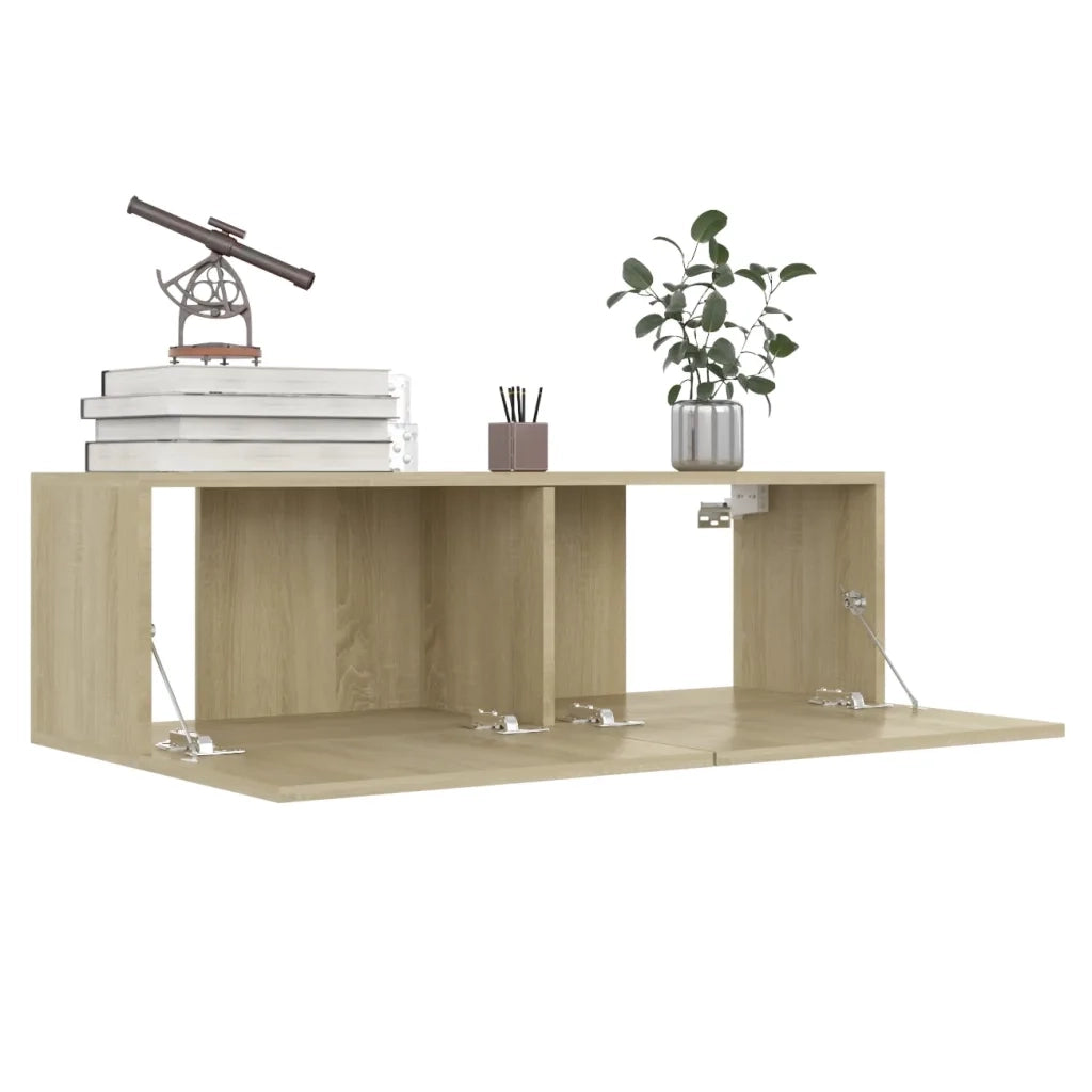 Mobili Porta TV 4pz Rovere Sonoma 100x30x30cm Legno Multistrato 3078956