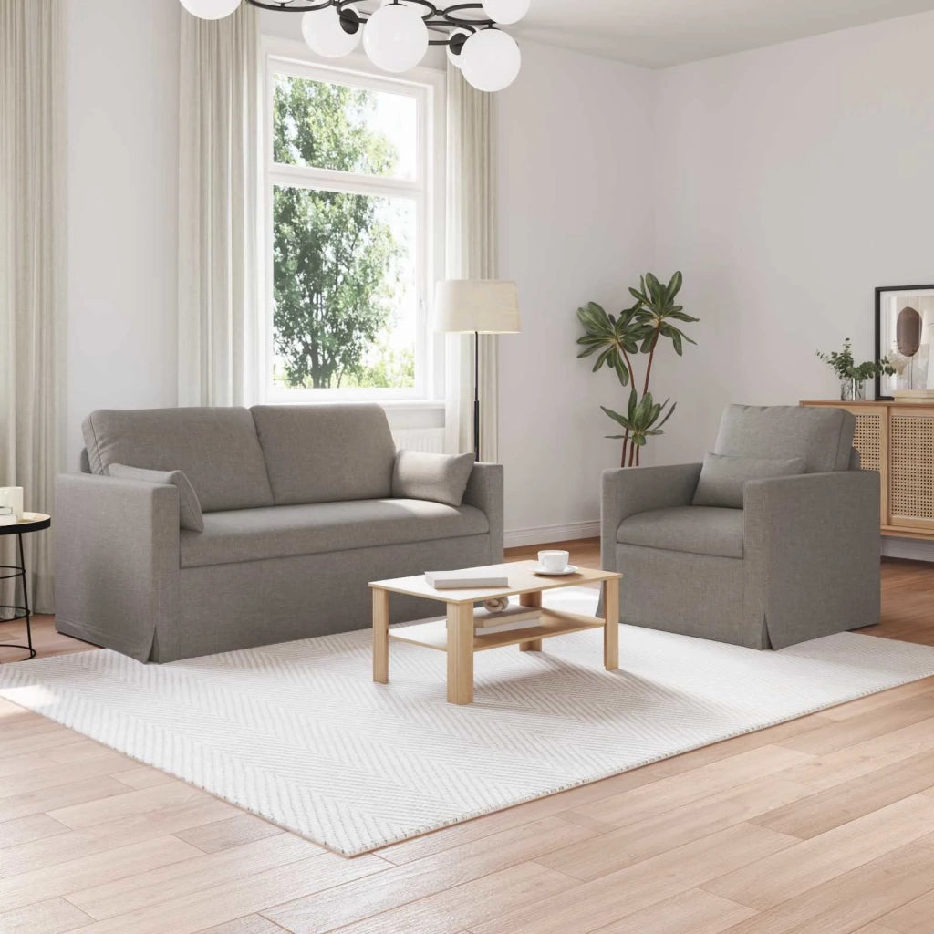 Set di divani 2 pcs Talpa 158 x 78 x 80 cm Tessuto 3407541