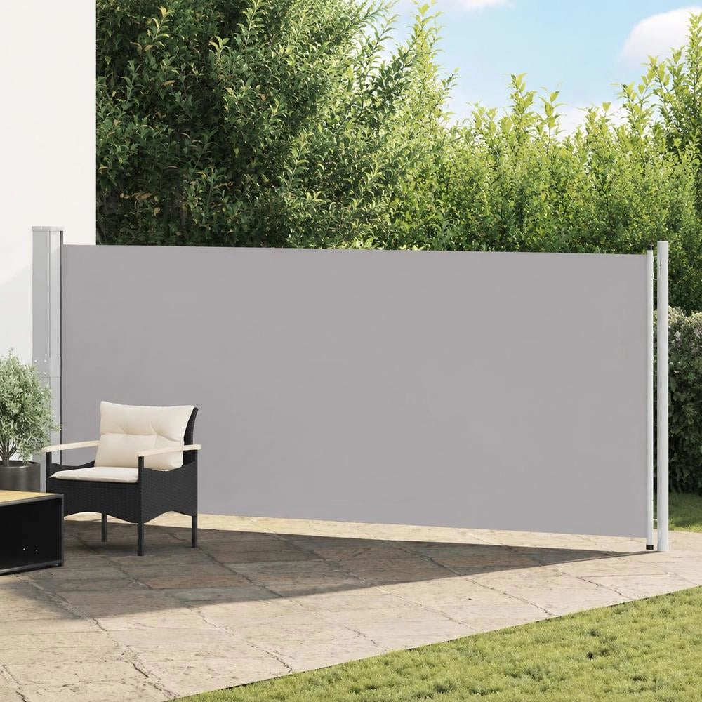 Extendable Side Awning 600x160 Cm Grey