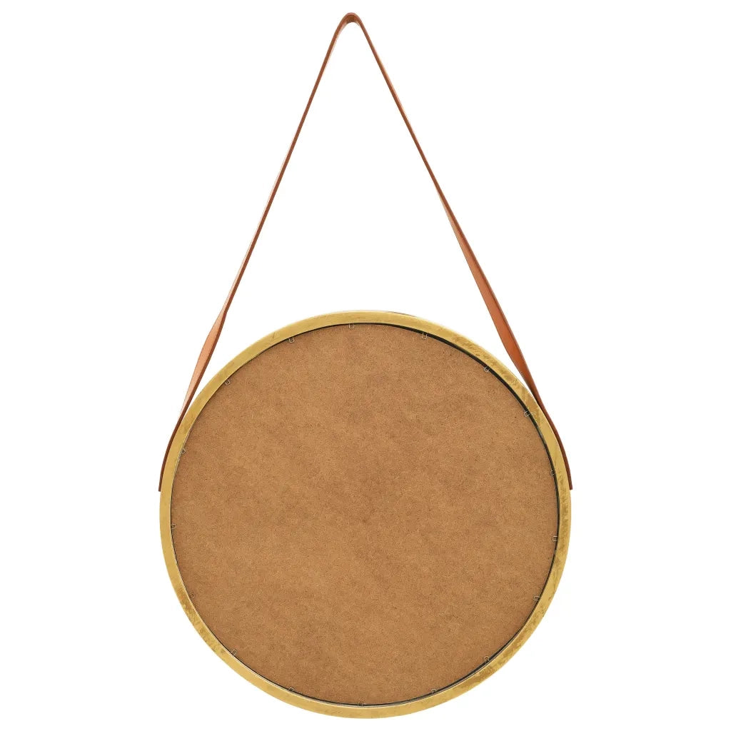 Specchio da Parete con Cinghia 50 cm Oro 320365