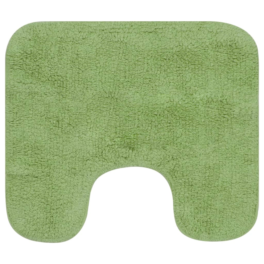 Set di 3 tappeti da bagno in tessuto verde 02_0005757