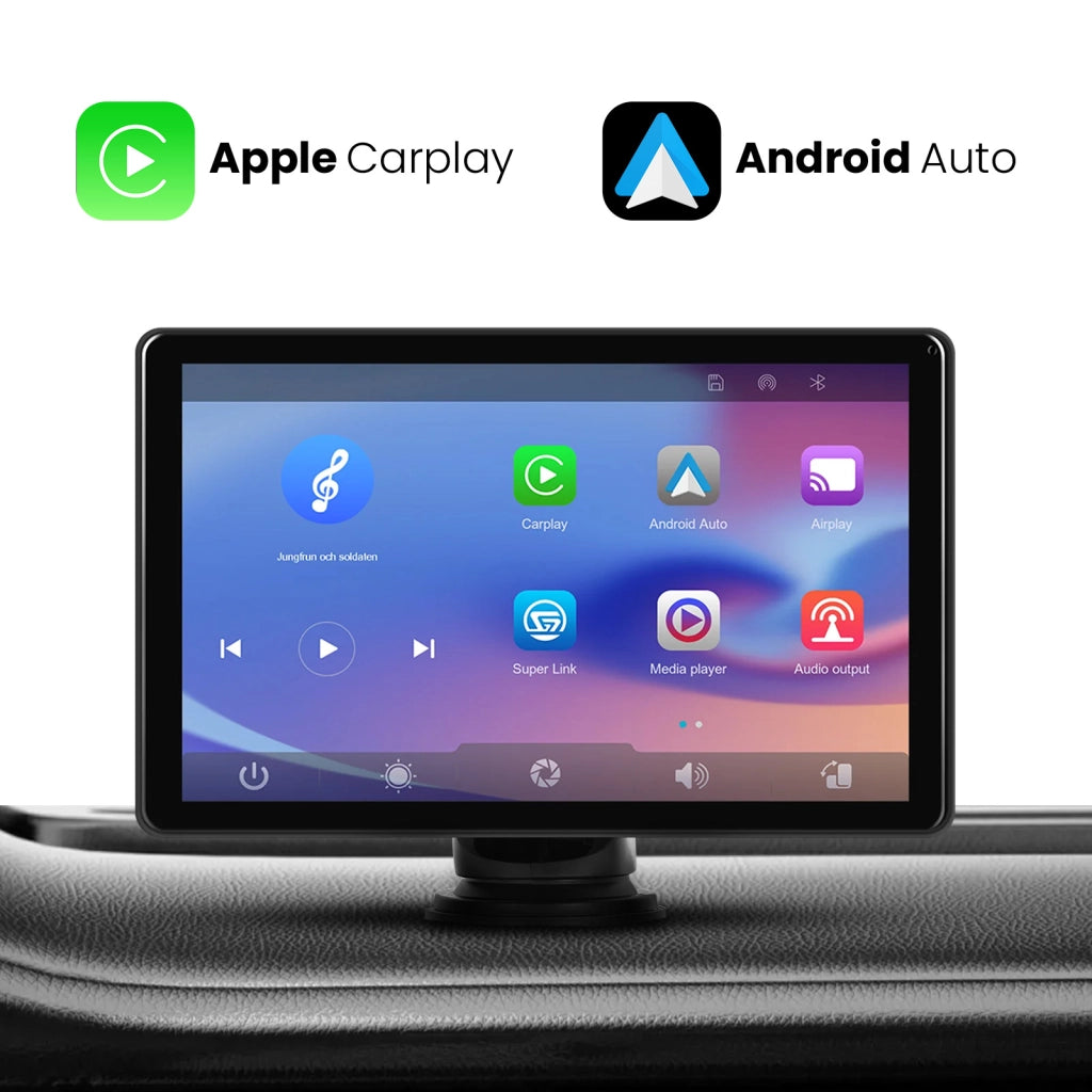 Schermo touch 8" per CarPlay e Android Auto Nero Avizar