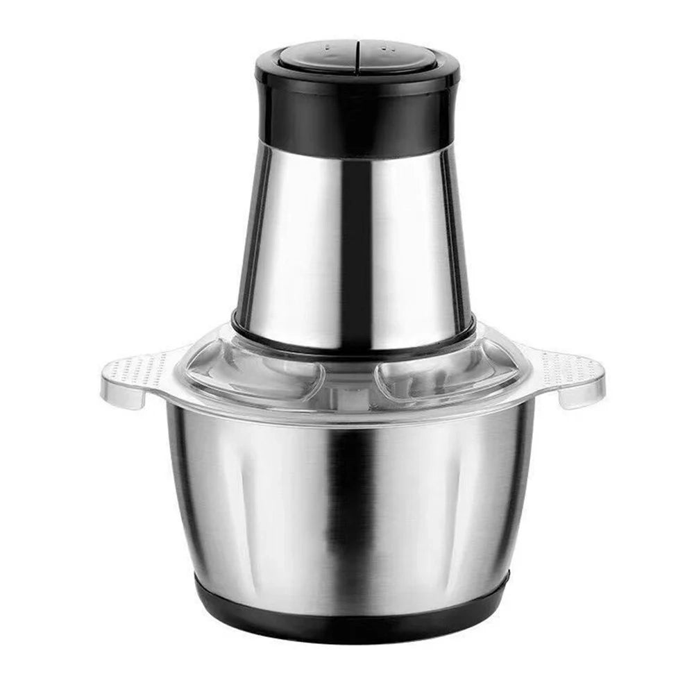 Trade Shop - Tritatutto Elettrico Acciaio 3 Litri Frullatore Professionale Da Cucina 4 Lame -