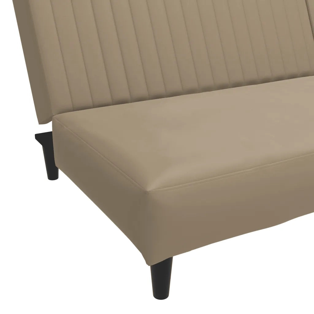 Divano letto | Sof¨¤ letto | Letto singolo a 2 Posti Cappuccino in Similpelle