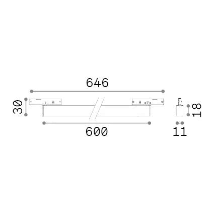 Lampada Da Tavolo Diesis 1 Luce Led Nero 6.5W Ip20