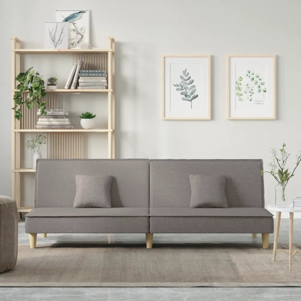 Divano letto | Sof¨¤ letto | Letto singolo Tortora in Tessuto