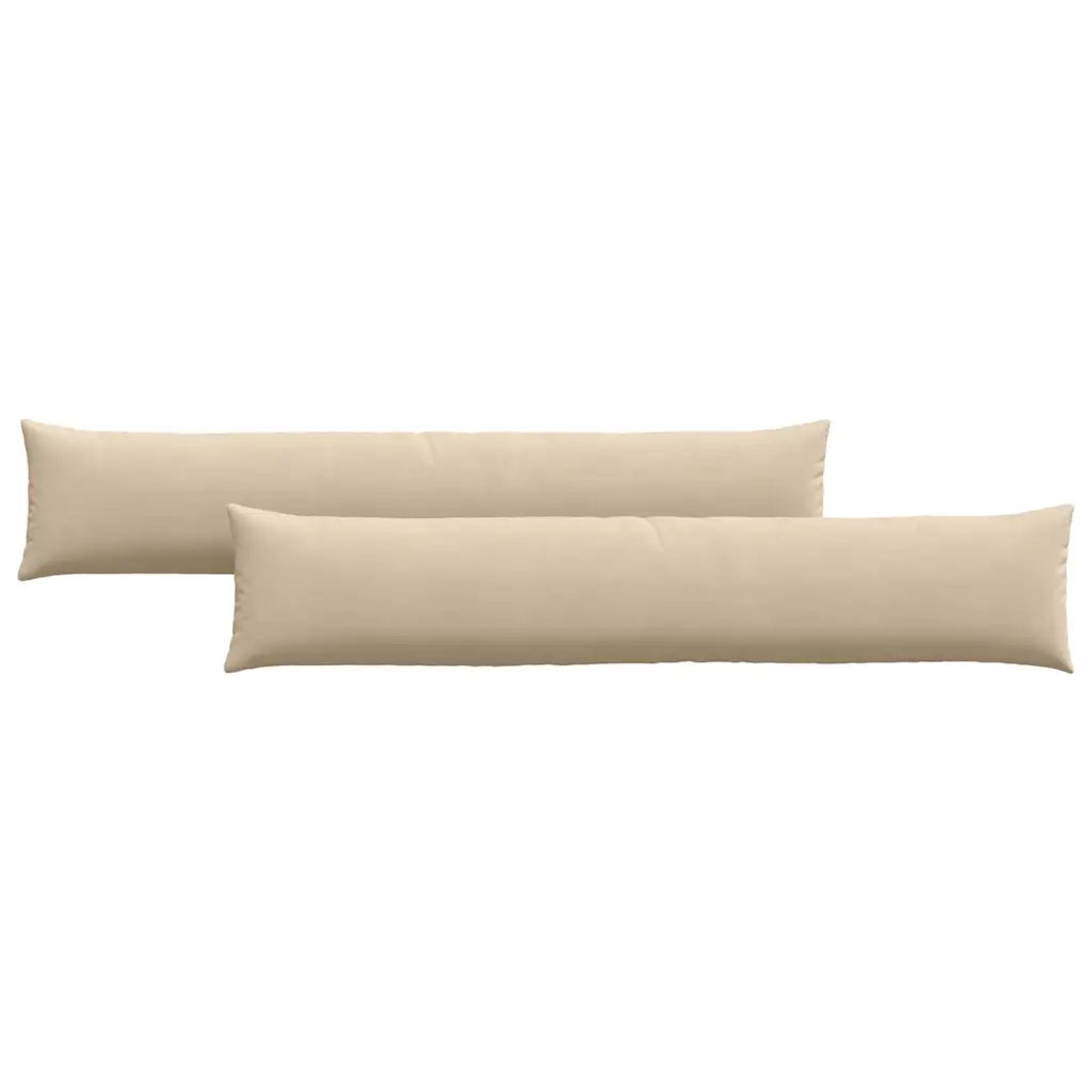 Cuscini da Divano 2 pcs Crema 200 x 40 cm Tessuto 42013901