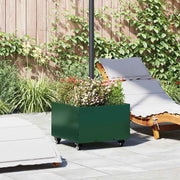 Base per Ombrellone-Supporto per ombrellone Verde 45 x 45 x 45 cm Acciaio