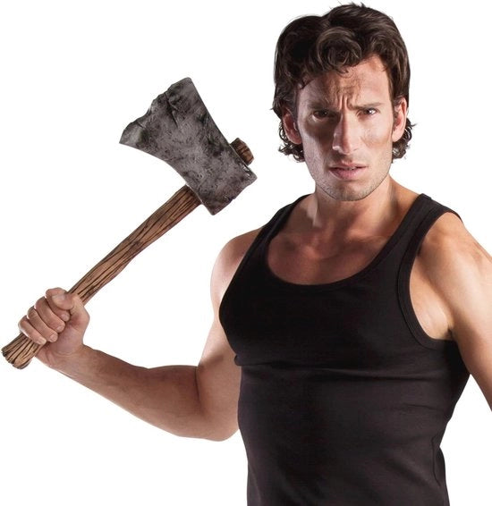 Bijl di plastica - 49 cm - Accessorio di costume per carnevale, Halloween e feste tematiche