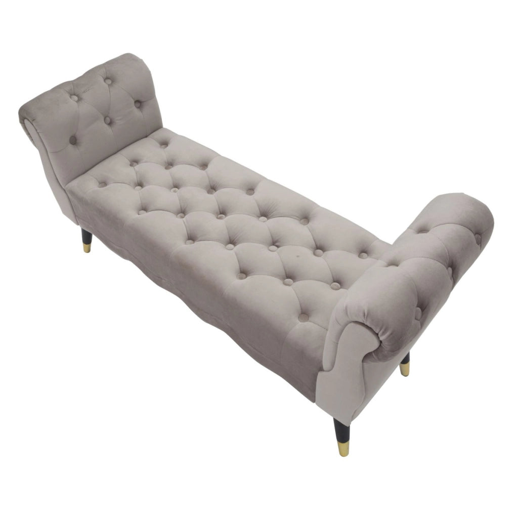 Panca VKH299, Grigio, Legno, 120x40x60 cm