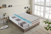 Materasso Piazza e Mezza 140x190 800 molle e Memory Foam - 9 zone differenziate - sfoderabile - alto 25 cm