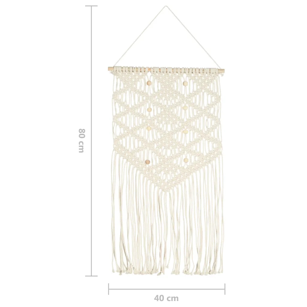 Decorazione da Parete in Macramè 40x80 cm Cotone 323998