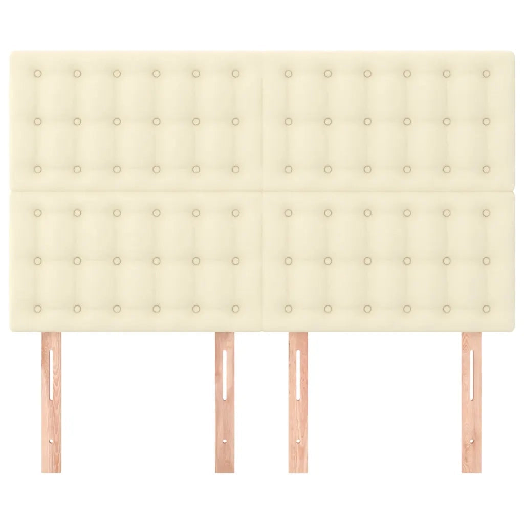 Testiera Crema 144x5x118/128 cm Similpelle 3116424