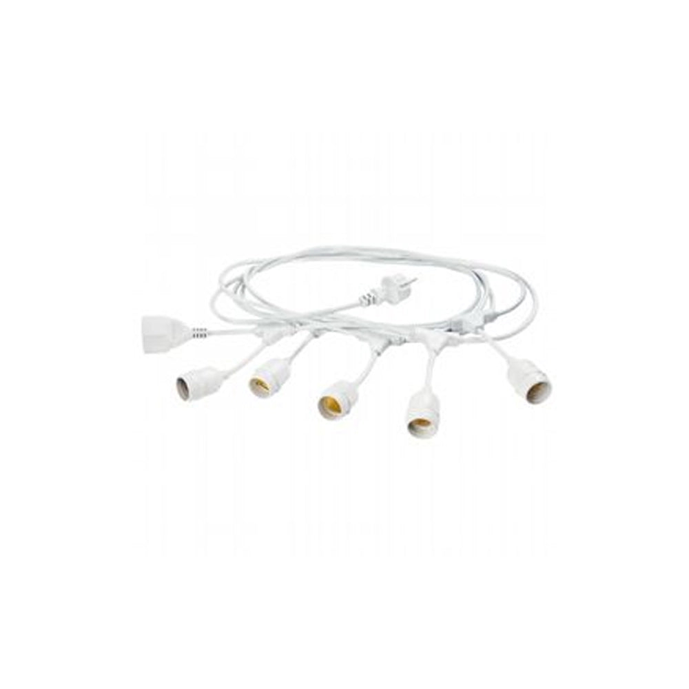 Cavo 5M Da Esterno Enjoy Termoplastica Bianca 5 Luci E27