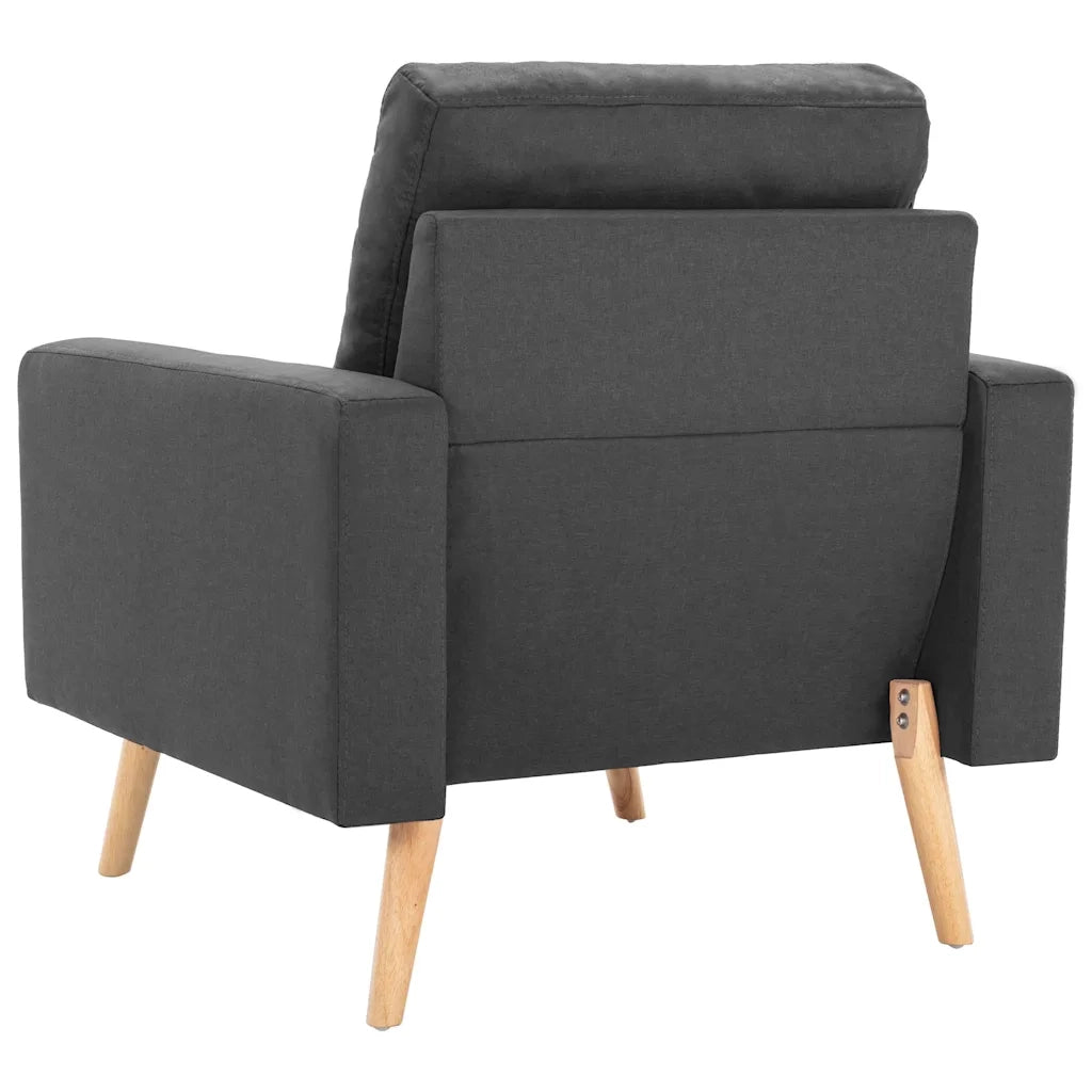 Poltrona Grigio Scuro in Tessuto 288694